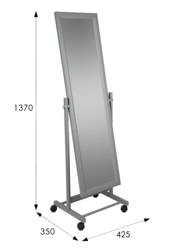 Зеркало напольное В 27Н серый 137 см х 42,5 см