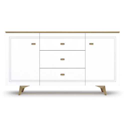Комод Вега Сапфир 1500, белый глянец