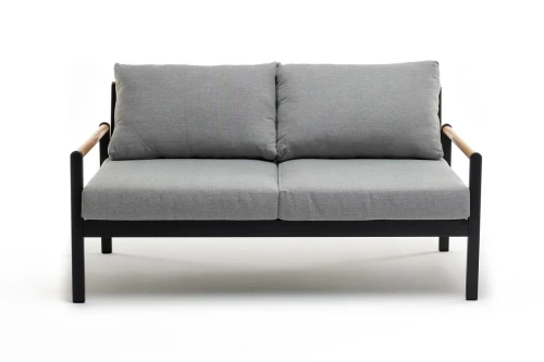 Диван из алюминия MAYA 2-х местный темный графит  Joygarden