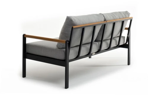 Диван из алюминия MAYA 2-х местный темный графит  Joygarden