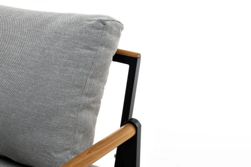 Диван из алюминия MAYA 2-х местный темный графит  Joygarden