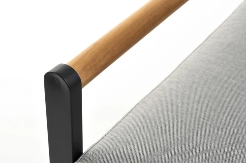 Диван из алюминия MAYA 2-х местный темный графит  Joygarden