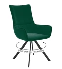 Стул DikLine 289 поворотный K13 изумруд, ножки черные Стул DikLine 289 поворотный K13 изумруд, ножки черные