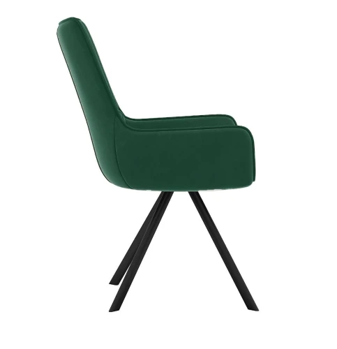 Стул DikLine 289 поворотный K13 изумруд, ножки черные