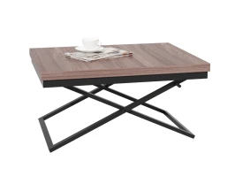 Стол трансформер Орфей 1, чёрный/шимо темный