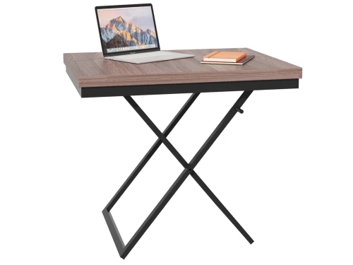 Стол трансформер Орфей 1, чёрный/шимо темный