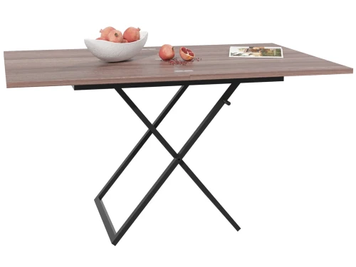 Стол трансформер Орфей 1, чёрный/шимо темный