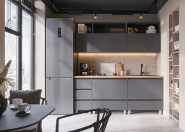 Кухня Хелен 2,0 серый графит/дуб крафт золото