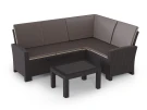 Комплект садовой мебели с угловым диваном Калифорния “California“ 188х136 см 4 места с подушками на сидение и спинку и кофейным столиком Комплект садовой мебели с угловым диваном Калифорния “California“ 188х136 см 4 места с подушками на сидение и спинку и кофейным столиком