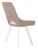 Стул DikLine 268 Z128 бежевый, ножки белые