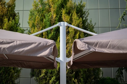 Зонт двойной Мадрид 3*3м, цвет песочный