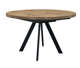 Стол DikLine RD120 дуб галифакс/ опоры черные