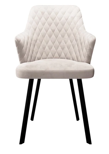 Стул DikLine 245 поворотный, C103 крем, ножки черные