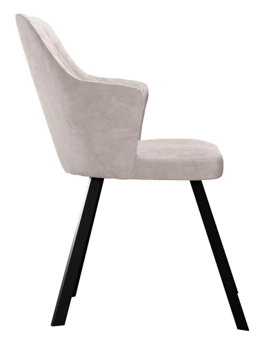 Стул DikLine 245 поворотный, C103 крем, ножки черные