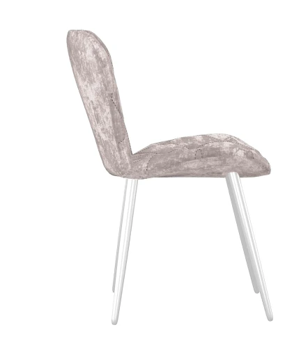 Стул DikLine 303 M02 бежевый, ножки белые