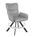 Стул DikLine 501 поворотный NS10 GREY, ножки черные