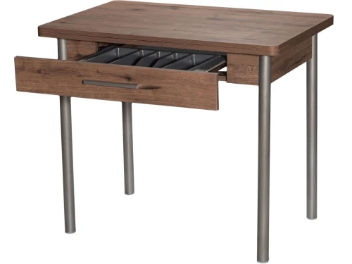 Стол М20 ДП1-02-05 900(1200)*600, ЛДСП:Дуб Велингтон, Н/стола (Металлик)