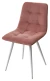 Стул CHILLI-Q розовый #15, велюр / белый каркас, 4 шт/ 1 к, М-City