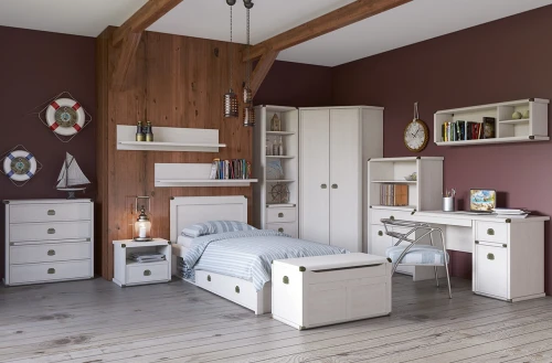 Кровать 90, MAGELLAN, цвет Сосна винтаж