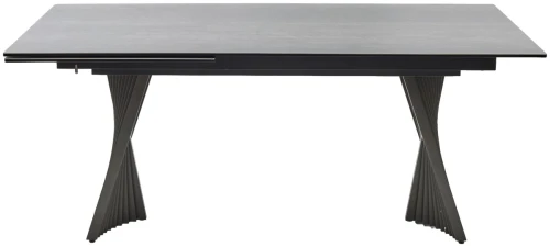 Стол YOAKIM 180 цвет 1704 Темно-серый мрамор, керамика / Темно-серый каркас, ®DISAUR