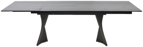 Стол YOAKIM 180 цвет 1704 Темно-серый мрамор, керамика / Темно-серый каркас, ®DISAUR