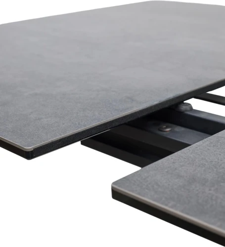 Стол YOAKIM 180 цвет 1704 Темно-серый мрамор, керамика / Темно-серый каркас, ®DISAUR