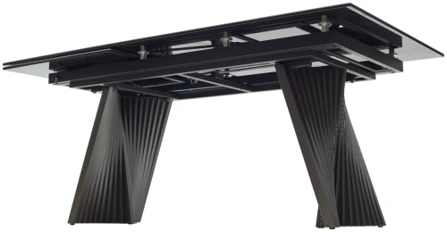 Стол YOAKIM 180 цвет 1704 Темно-серый мрамор, керамика / Темно-серый каркас, ®DISAUR