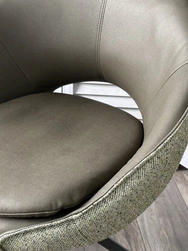 Стул ANABEL 360 град. поворот Зеленый F07-003-01 / MONTECRISTO 8421 / серый каркас, ®DISAUR