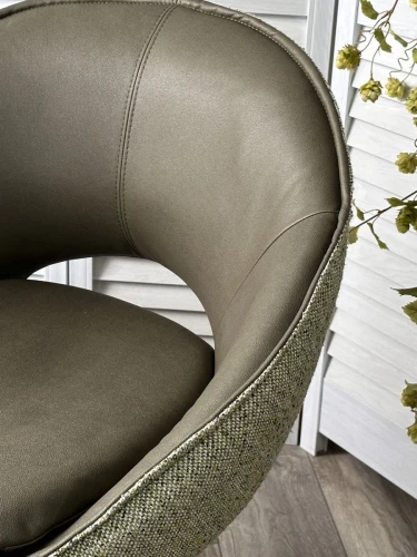 Стул ANABEL 360 град. поворот Зеленый F07-003-01 / MONTECRISTO 8421 / серый каркас, ®DISAUR