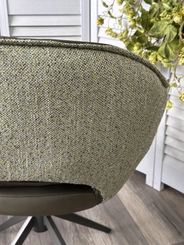 Стул ANABEL 360 град. поворот Зеленый F07-003-01 / MONTECRISTO 8421 / серый каркас, ®DISAUR