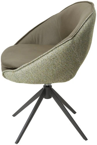 Стул ANABEL 360 град. поворот Зеленый F07-003-01 / MONTECRISTO 8421 / серый каркас, ®DISAUR