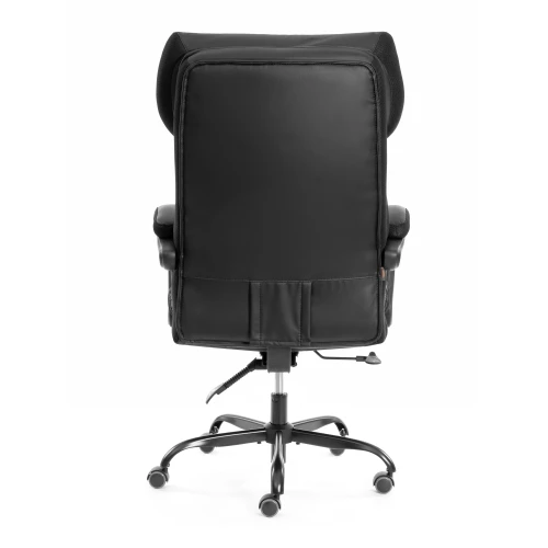 Кресло Chief metalBL  кож/зам/ткань, черный/черный стеганный/черный, 36-6/36-6/TW-11