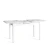 Стол ALIGERY ЛДСП/HPL/опора-массив березы , 130 х 75+30 х 75 см, Мрамор светлый/белый