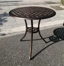 Стол кофейный из литого алюминия Harbin 60
