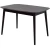 Стол «Крит» 120x80, шоколад/черный