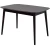 Стол «Крит» 120x80, шоколад/черный
