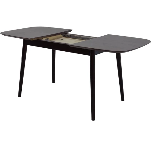 Стол «Крит» 120x80, шоколад/черный