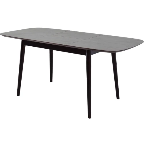 Стол «Крит» 120x80, шоколад/черный