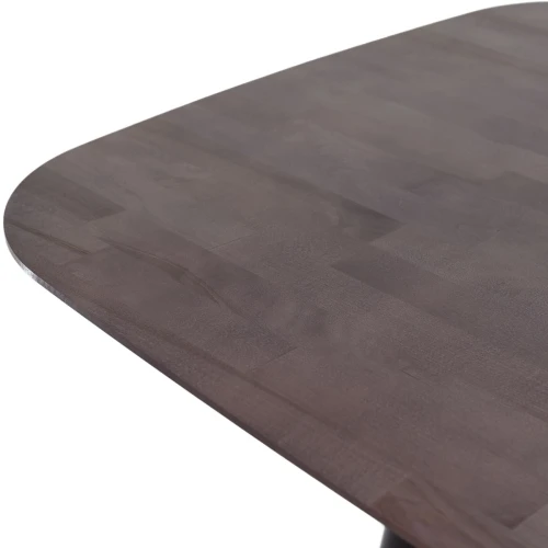 Стол «Крит» 120x80, шоколад/черный