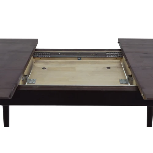 Стол «Крит» 120x80, шоколад/черный