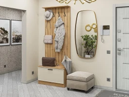 Готовая прихожая Стиль-01 Cream Silk Дуб Вотан