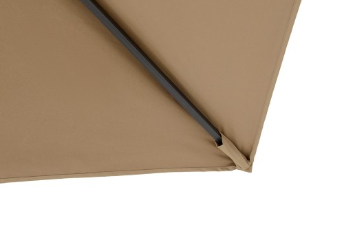 "Фабриано" зонт двухкупольный 3x3м на алюминиевой опоре, тент темно-серый