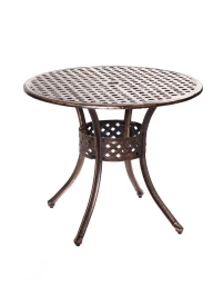 Стол из литого алюминия ЛИОН «LION» круглый D85