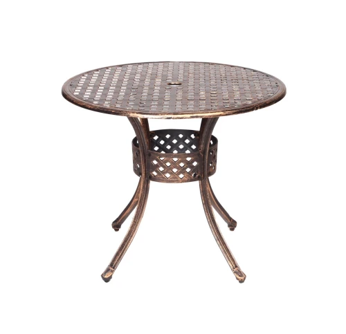 Стол из литого алюминия ЛИОН «LION» круглый D85