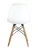 GH801/DC111 Стул пластиковый, БЕЛЫЙ#7521, каркас бук