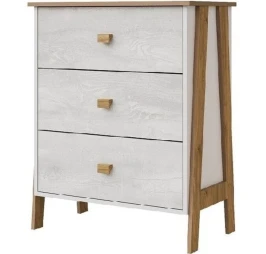 Комод «Скандинавия» КМК 0905.10, Бетон пайн светлый/Дуб Наварра
