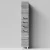 Пенал Орландо 30 напольный, Лиственница структурная контрастно-серая ПВХ 64202, левый