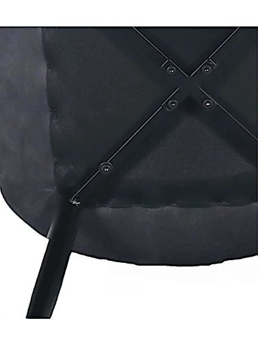 DC705 Стул мягкий, ТЕМНО-СЕРЫЙ#G62-40 велюр, каркас металл черный