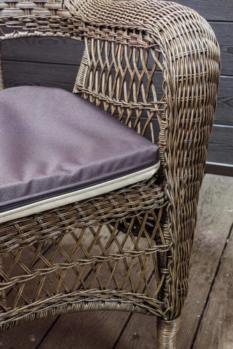 Комплект мебели из искусственного ротанга Family set КРОСС Мэдисон (2 дивана+2 кресла) с подушками на сидение