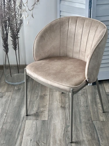 Стул DIANA VBP-207 античный бежевый, велюр / латте каркас М-City